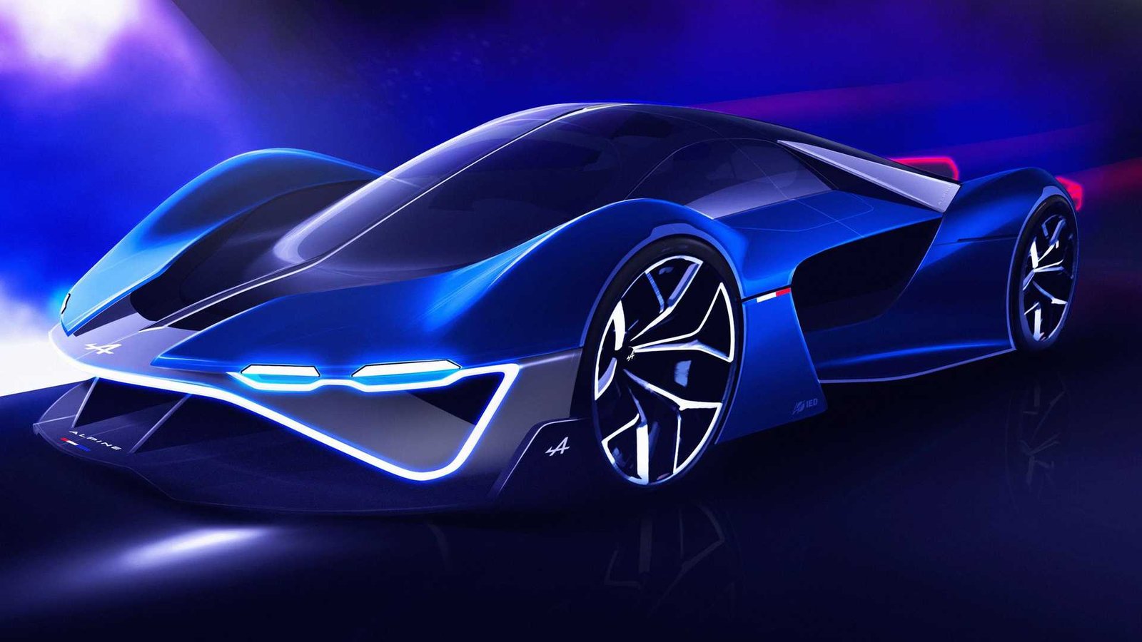 O concept car superesportivo movido a hidrogênio Alpine A4810